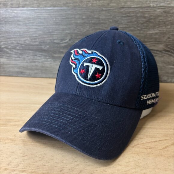 Tennessee Titans Hat Cap Fitted One Size Blue NFL Football Season Ticket - Picture 1 of 9